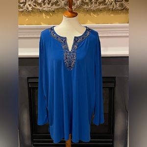 Susan Graver, resort/cruise wear, gorgeous wrinkle free fabric, 3x, NWT.